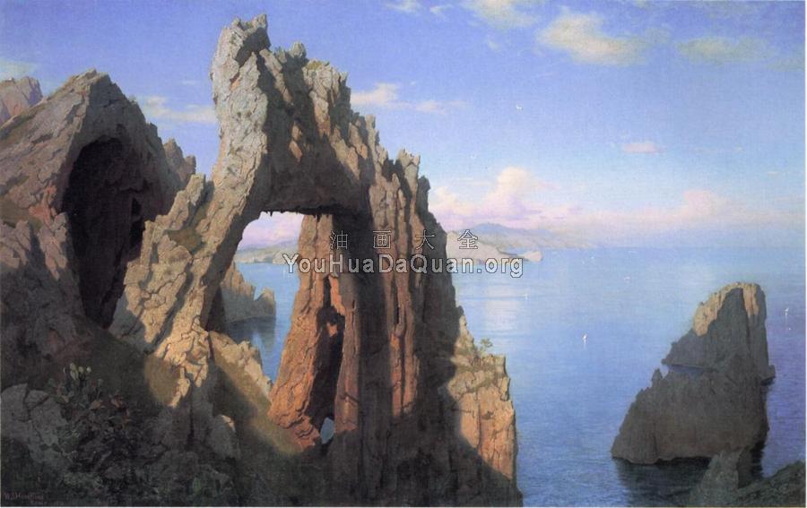 Natural Arch at Capri - 威廉·斯坦利·哈兹尔廷